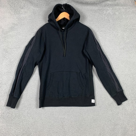 Reigning Champ‎ Muhammad Ali Hoodie Men's Medium Black Satin Striped Embroidered